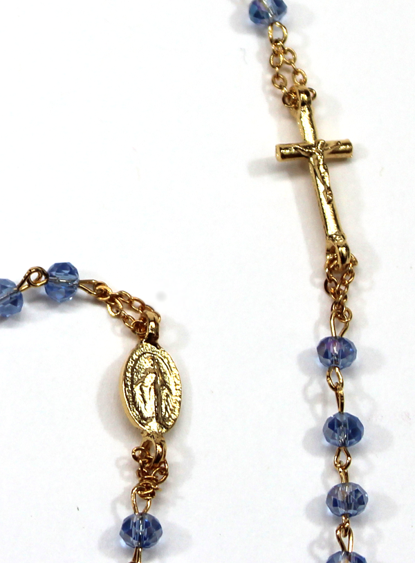 RELIGIOUS Rosaries & Religious Jewelry Faceted crystal bead