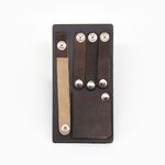 Leather Cord Organizer in Vintage Cognac