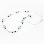 Blue Glass Bead Necklace