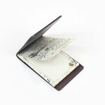 Calligraphy memo pad with Dark Brown Memo Holder