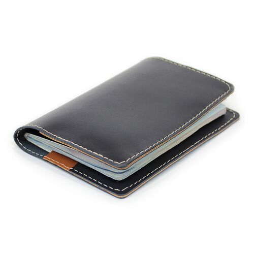 Leather Passport Wallet folded closed