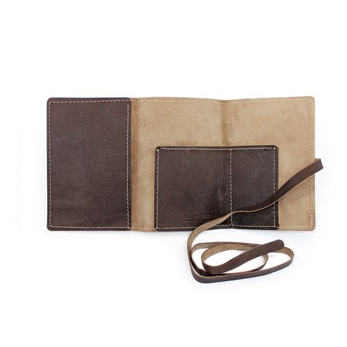 Leather Wrap Accessory Case inside pockets