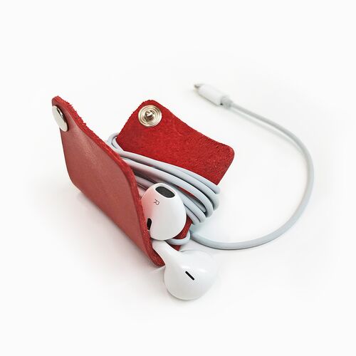 Leather Cord Organizer for earbuds