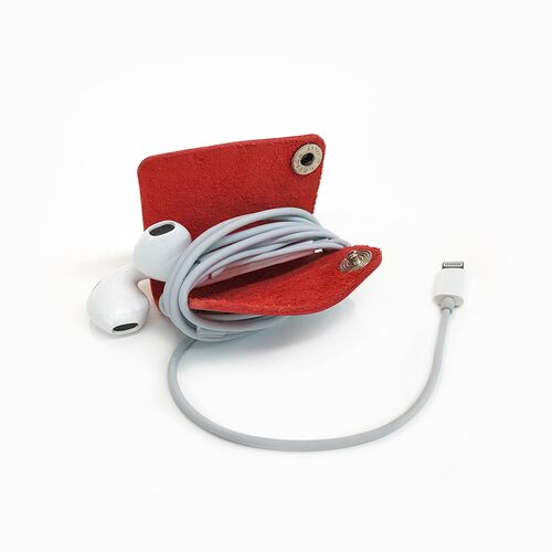 Leather Cord Organizer for earbuds