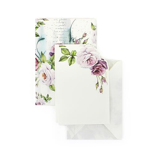 Floral Portfolio with Large Cards