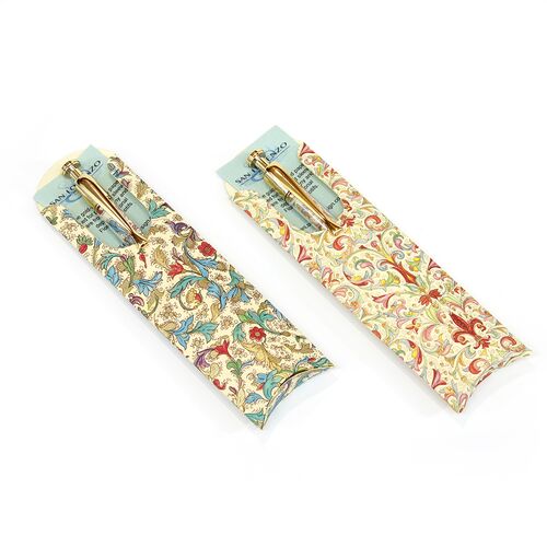 Florentine Pen Sleeves, shown in Medicea and Giglio