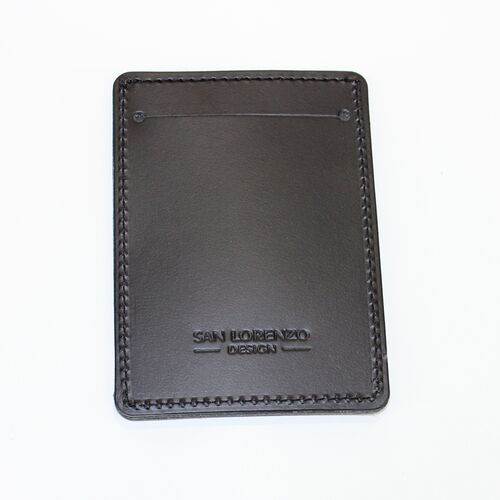 Vertical Flat Card Wallet back slot pocket