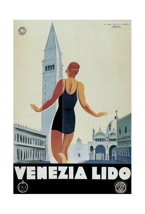 Classic Reproduction Vintage Italian Travel Poster Levico